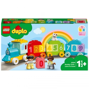 image of LEGO DUPLO Number Train - Learn To Count Toy for Toddlers (10954)