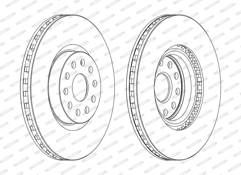 Image of Brake disc FERODO DDF1062C