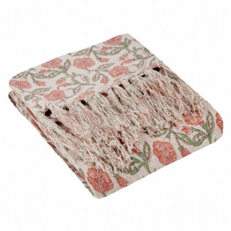 Image of Paoletti Delphine Printed Cotton Throw