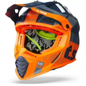 Image of LS2 MX437 Fast Evo Xcode Matt Fl. Orange Blue 2XL