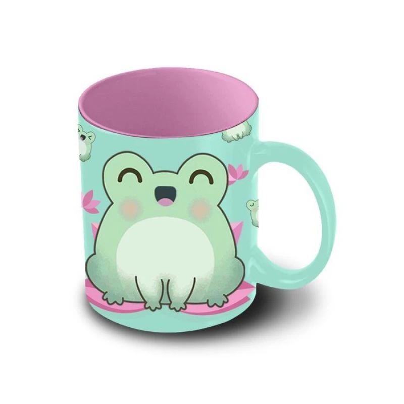 Image of Sublime Market Connect Mug - OH MY POP - Froggy - Turquoise - Ceramic - One Size turquoise turquoise