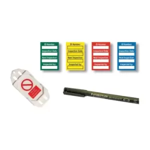 Image of Harness Inspection Kit Mixed Colour (40 Inserts, 10 Green/Yellow/Red/Blue Inserts, 1 Pen)