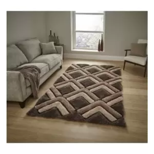 Image of Shaggy - Noble House 8199 Brown 120cm x 170cm Rectangle