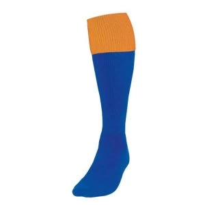 Image of Precision Royal/Amber Turnover Football Socks UK Size 3-6