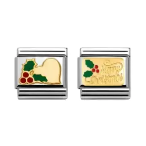 Image of Nomination Classic Merry Christmas Heart Charm Set