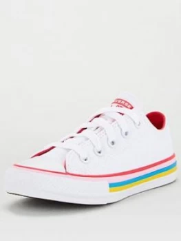 Converse Chuck Taylor All Star Ox Junior Trainer - White Pink