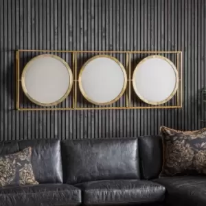 Image of Moneta Mirror 61 x 180cm Brass