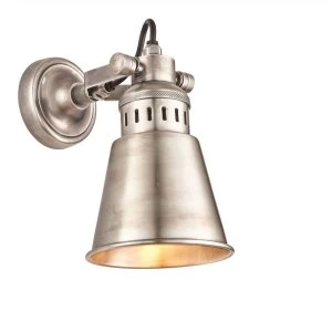 Image of LED 1 Light Wall Tarnished Silver Finished Solid Brass, E27