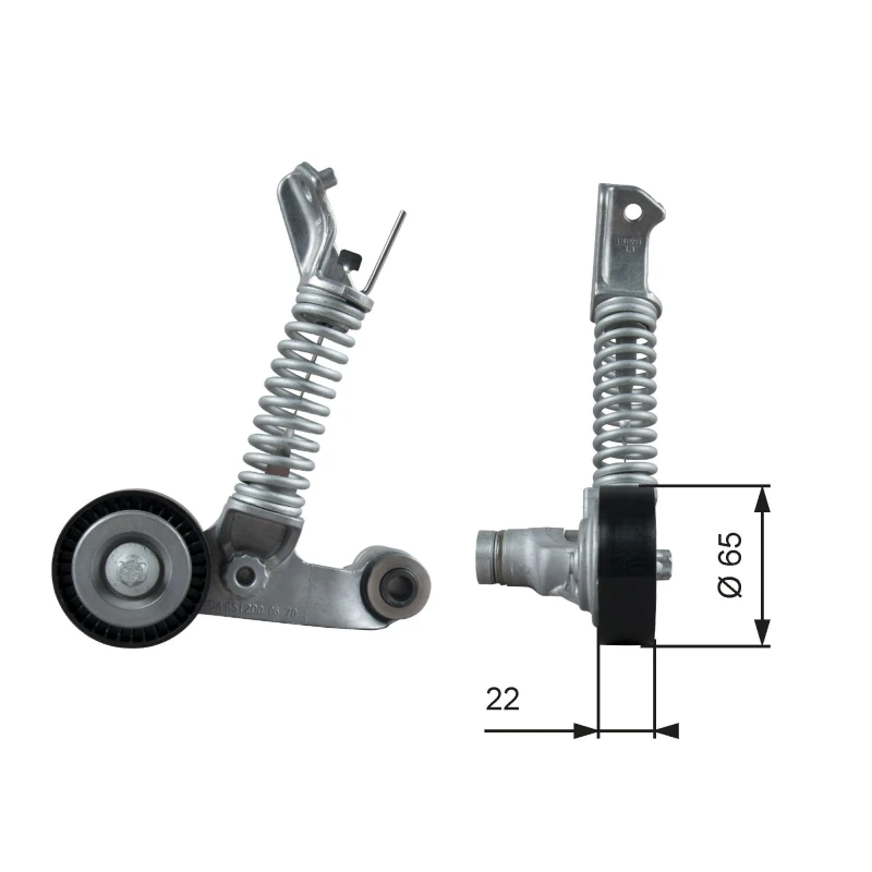 Image of GATES Tensioner pulley GATES T39373