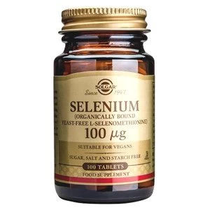 Image of Solgar Selenium 100 amp181g Tablets Yeast Free 100 tablets