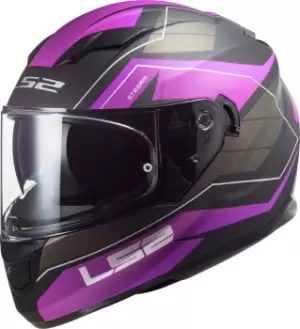 image of LS2 FF320 Stream Evo Mercury Helmet, purple Size M purple, Size M