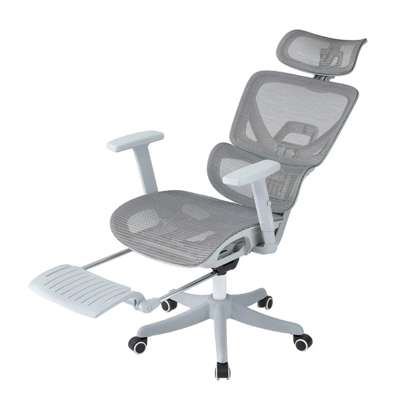 Image of Kabinet UK Swivel Office Chair with Adjustable Armrest Grey unisex One Size