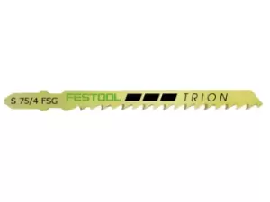 Image of Festool 204316 75mm Jigsaw blades 5pc S 75/4FSG/5