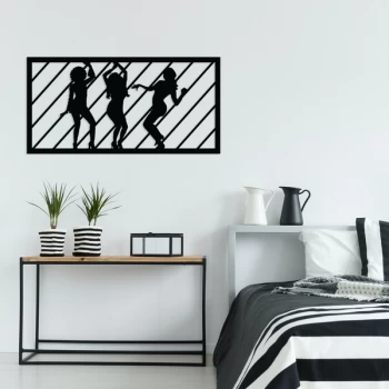 Image of DanceWoman 4 - Black Decorative Metal Wall Accessory