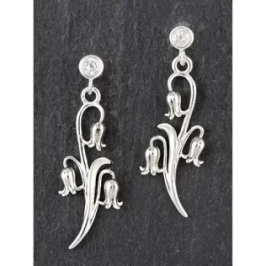 Image of Botanical Silver Plated Bluebell Earrings