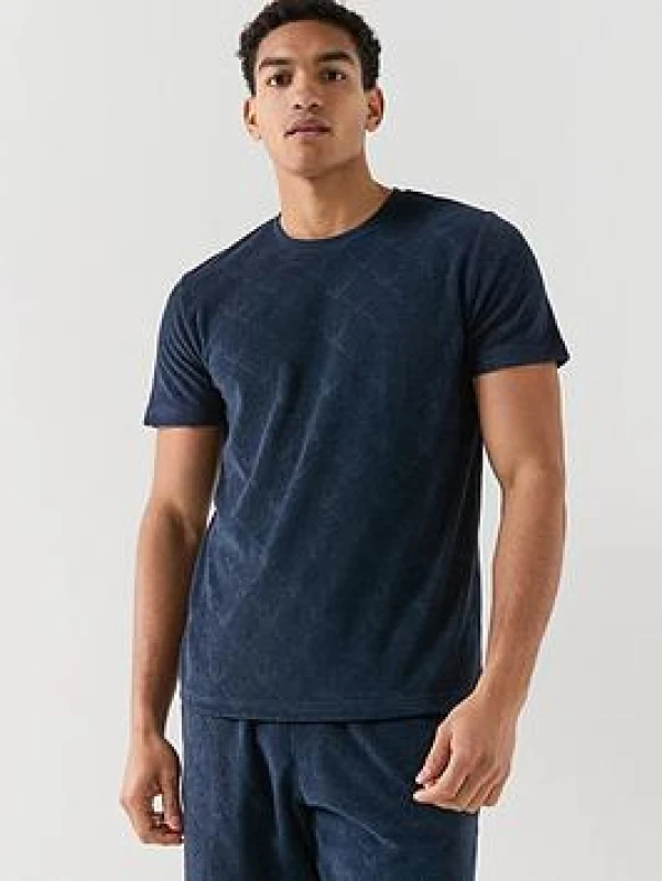 Image of Emporio Armani T-SHIRT BEACHWEAR - Blue Male S