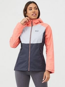 image of Jack Wolfskin Mount Isa Jacket - Grey/Pink