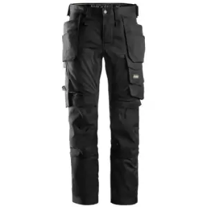 Image of Snickers Mens All Round Work Holster Pocket Stretch Trousers (38R) (Black) - Black