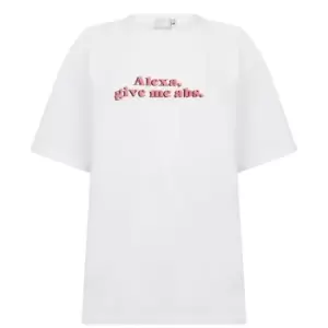 image of Skinny Dip Abs T Shirt - White