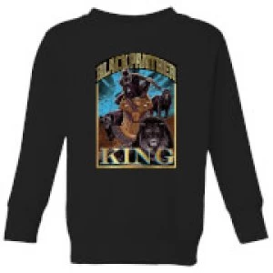 image of Marvel Black Panther Homage Kids Sweatshirt - Black - 11-12 Years