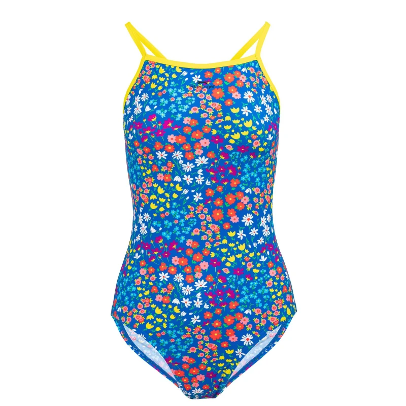 Image of Slazenger Tie Back Swimsuit Womens - Blue Blue 6