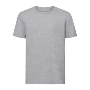 Image of Russell Mens Authentic Pure Organic T-Shirt (L) (Light Oxford Grey)