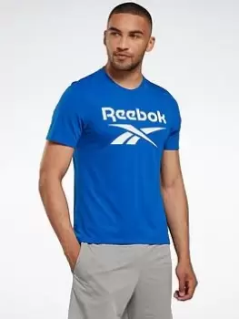 Image of Reebok Workout Ready Graphic T-Shirt, Black Size XL Men