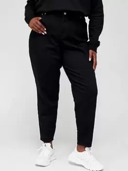 Image of Calvin Klein Jeans Plus Mom Jean - Black, Size 36, Women