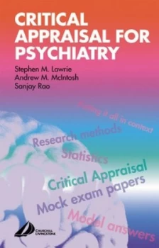 Image of Critical Appraisal for Psychiatrists by Stephen M Lawrie Paperback