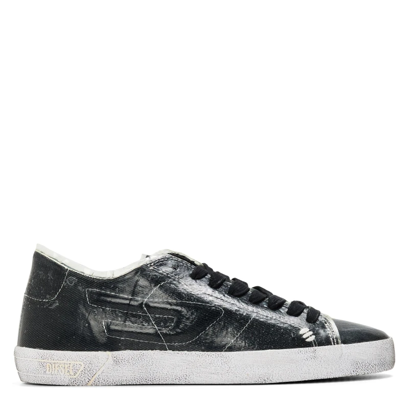 Image of Diesel Womens Court Trainers Black female 2.5 (35)