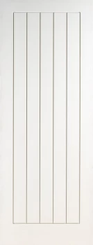 Image of Wickes Geneva Internal Cottage Fire Door White Grained Moulded 5 Panel 1981 x 762mm