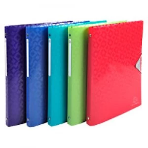 Image of Exacompta Ring Binder 51420E Polypropylene A4 4 ring 15mm Assorted Pack of 20
