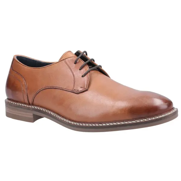 Image of Hush Puppies Mens Brayden Leather Lace Up Casual Formal Shoes - UK 9