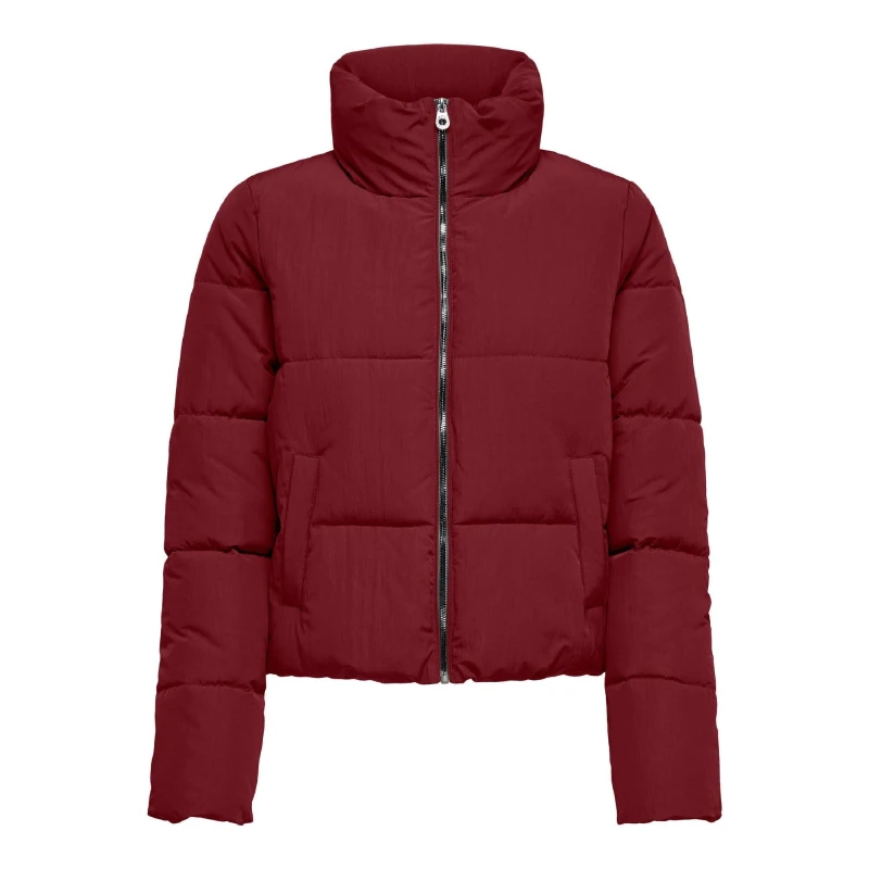 Image of Only Dolly Short Puffer Jacket Wine female 8