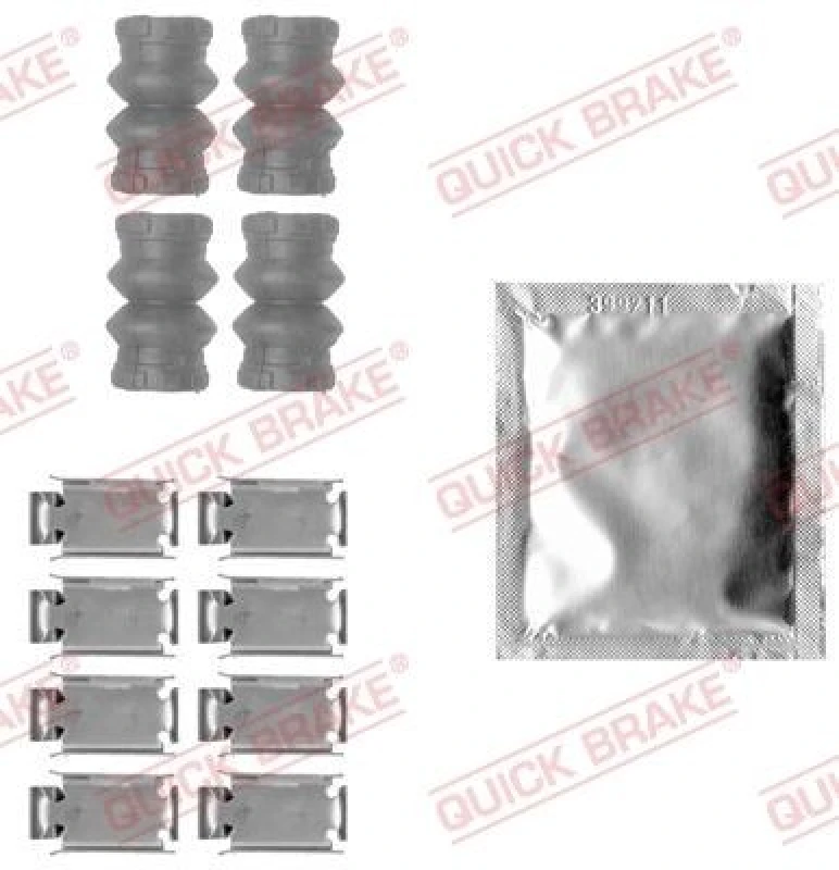 Image of QUICK BRAKE Brake pad fitting kit QUICK BRAKE 109-1788