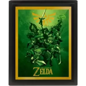 Image of The Legend Zelda Link 3D Framed Lenticular Poster