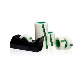 Image of Scotch Magic Tape 810 19mmx33m Pack of 12 with Free Dispenser SM12