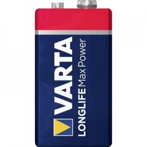 Image of Varta Longlife Max Power 6LR61 9 V / PP3 battery Alkali-manganese 640 mAh 9 V