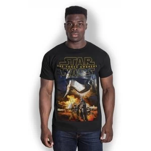 image of Star Wars Episode VII Phasma & Troopers Mens XX-Large T-Shirt