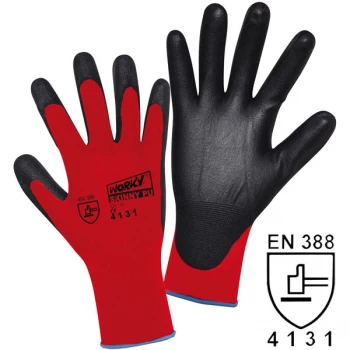 Image of Worky 1177 SKINNY PU Super Thin Fine Knitted Glove - Size 10