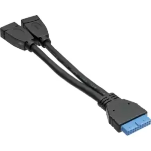 image of InLine USB 3.0 Adapter Cable internal 2x USB Type A female /...