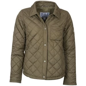 Image of Barbour Womens Blue Caps Quilted Jacket Dusky Green 10