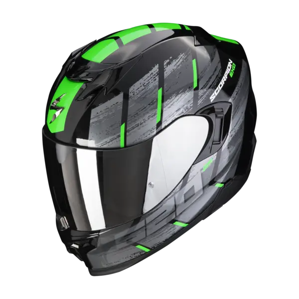 image of Scorpion Exo-520 Evo Air Maha Black-Green Full Face Helmet L