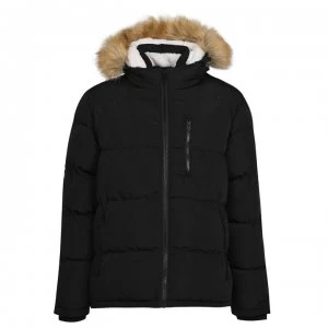 Image of SoulCal 2 Zip Bubble Jacket Mens - Black