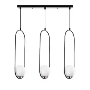 Image of Model 7 Deco 3-Light Globe Tracking Pendant Lamp