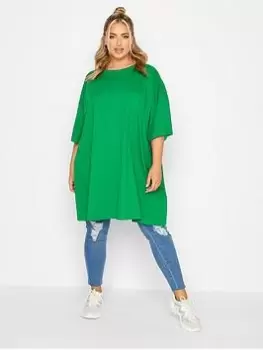 Image of Yours Oversized Tunic. Green, Size 20, Women