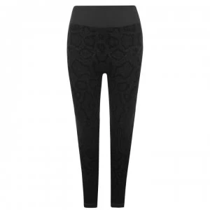 image of Biba Active Seamless Leggings - Black Snake