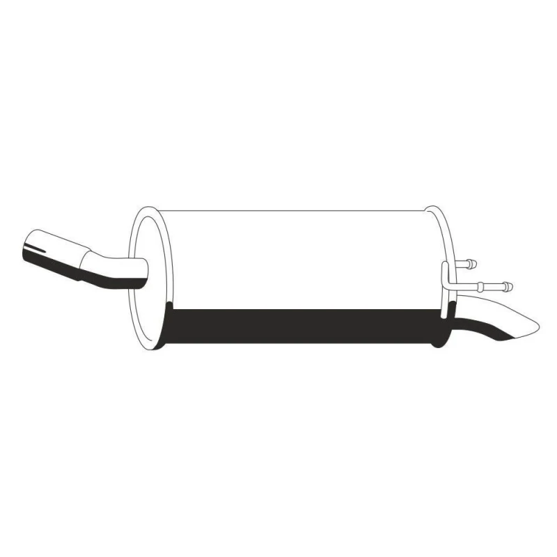 Image of ERNST 056045 Rear silencer End Silencer (3437)