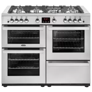 image of Belling 444411729 100cm Cookcentre Prof X110G Gas Range Cooker St