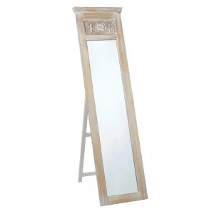 Image of Provence Free Standing White Mirror White